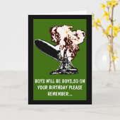 Jungen werden Geburtstag haben Karte (Gelbe Blume)