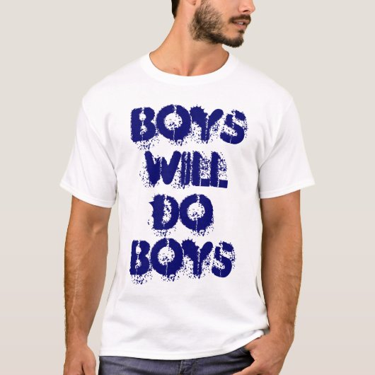 Jungen werden Text-Design für Boys erstellen T-Shirt (Vorderseite)