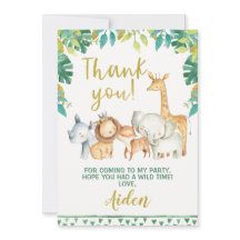 Jungen-wilde Safari danken Ihnen zu kardieren