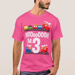 Jungen Woooooooh ICH BIN 3 Züge Geburtstag Für Kle T-Shirt