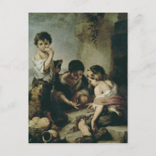 Jungen, Würfel, c.1670-75 Postkarte