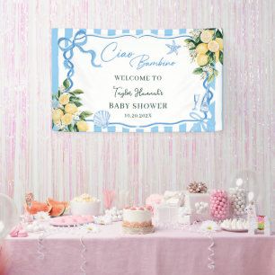 Jungen-Zitronen-Ciao-Baby-Italienische-Baby-Party Banner