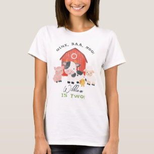 Jungen "Zwei" Eltern werden am 2. Geburtstag bewir T-Shirt