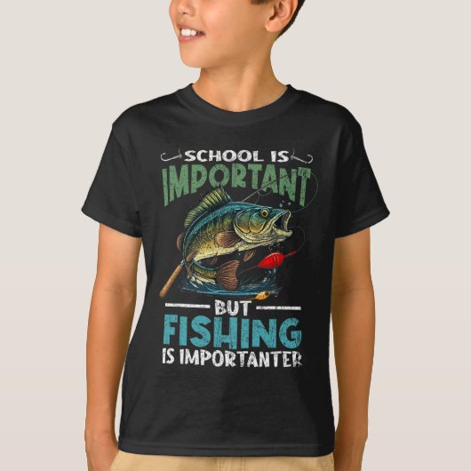 Jungenfisch Junge Kinder Junge Fische Sprichwort B T-Shirt (Vorderseite)