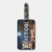 Jungengeier-Gepäckmarke Gepäckanhänger (Rückseite vertikal)