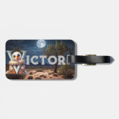 Jungengeier-Gepäckmarke Gepäckanhänger (Rückseite horizontal)