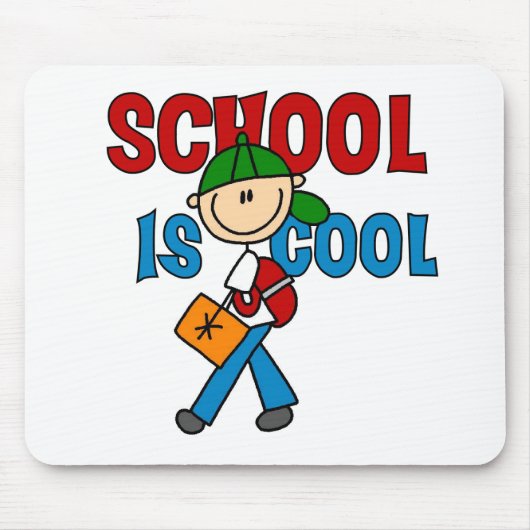 Jungenschule ist cool mousepad (Vorne)