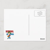 Jungenschule ist cool postkarte (Rückseite)