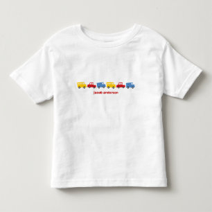 Jungenspielzeug Spaß Buntes Auto Bus Lastwagen Ges Kleinkind T-shirt