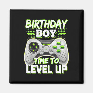 Jungenzeit zum Levelaufstieg Videospiel Geburtstag Magnet