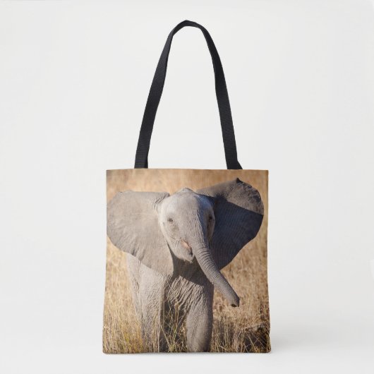 Junger Afrikanischer Elefant Tasche (Vorderseite)