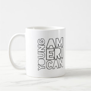 Junger Amerikaner Kaffeetasse