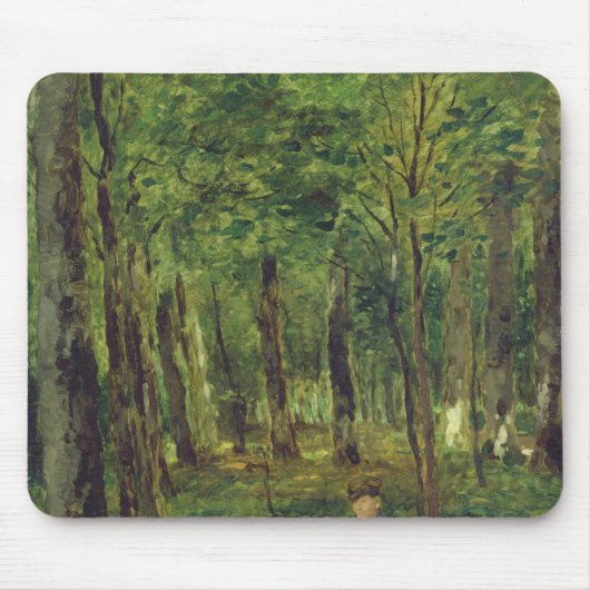Junger Bauer, der im Wald, 1878 sitzt Mousepad (Vorne)