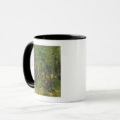 Junger Bauer, der im Wald, 1878 sitzt Tasse (Vorderseite Links)