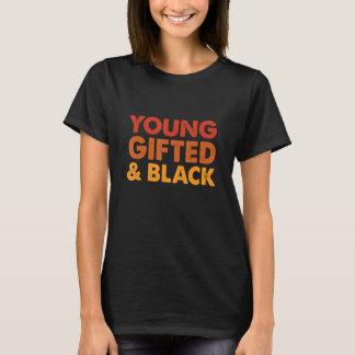 Junger Begabter Und Schwarzer Geschichtsmonat Afro T-Shirt