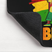 Junger begabter und schwarzer Monat der Geschichte Mousepad (Ecke)