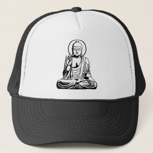 Junger Buddha No.1 (Schwarz-weiß) Truckerkappe