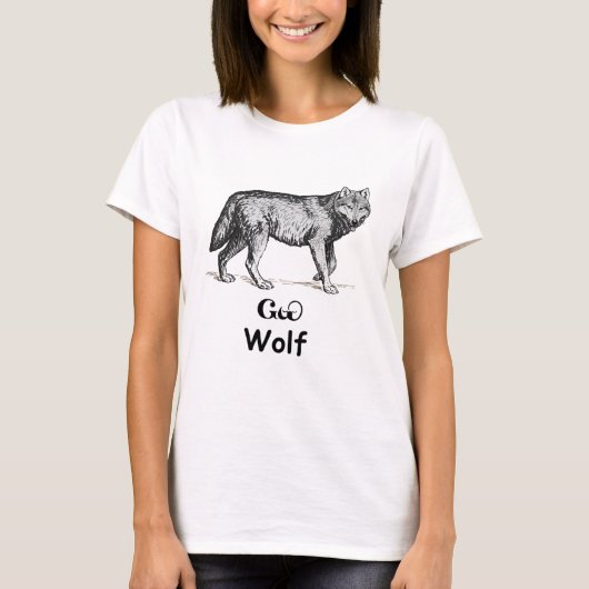Junger Cherokee Wolf T-Shirt (Vorderseite)