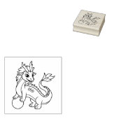 Junger chinesischer Drache Gummistempel (Stempel)