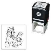 Junger chinesischer Drache Permastempel (Beispiel)