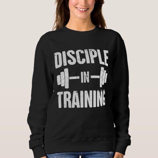 Jünger Christlicher Athlet Christliches Workout Sweatshirt (Vorderseite)