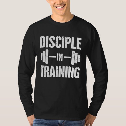 Jünger Christlicher Athlet Christliches Workout T-Shirt (Vorderseite)