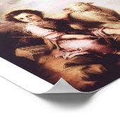 Junger Christus als guter Hirte um 1660 Poster (Ecke)