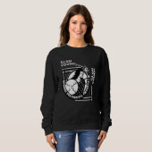 Junger Clan-Gälischer-Motto-Schwertkämpfer Sweatshirt (Vorne ganz)