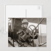 Junger Flugpionier, 1912 Postkarte (Vorne/Hinten)