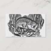 Junger Forellenbarsch Visitenkarte (Rückseite)