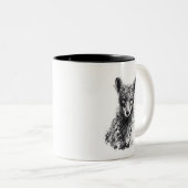 Junger Fuchs Zweifarbige Tasse (VorderseiteRechts)