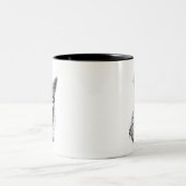 Junger Fuchs Zweifarbige Tasse (Mittel)