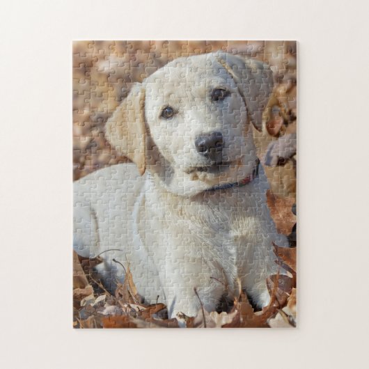 Junger gelber Labrador retriever-Welpe Puzzle (Vertikal)