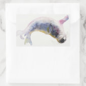 Junger grauer Siegel Gwoche 2003 Rechteckiger Aufkleber (Tasche)