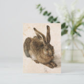 'Junger Hase' Postkarte (Stehend Vorderseite)