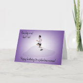 Junger Jungen-Läufer-Geburtstag Karte (Vorderseite)