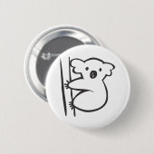 Junger Koala in einem Baum in der Button (Vorne & Hinten)