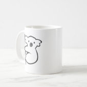 Junger Koala in einem Baum in der Kaffeetasse (Vorderseite Links)