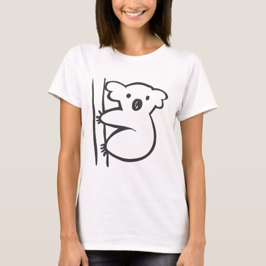 Junger Koala in einem Baum in der T-Shirt (Vorderseite)