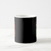 Junger König Afrika Karte Kente Kunst Afroamerikan Kaffeetasse (Mittel)