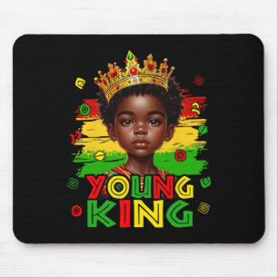 Junger König Black History Month Kinder Afro Junge Mousepad