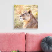 JUNGER KÖNIG DES JUNGLE PORTRAIT LEINWANDDRUCK (Insitu (Wohnzimmer))