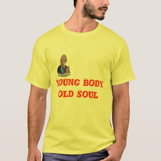 Junger Körper-altes Soul T-Shirt (Vorderseite)