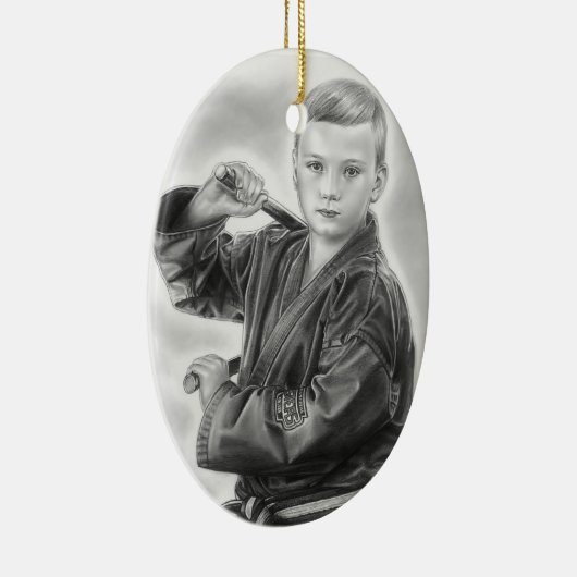 Junger Krieger Keramik Ornament (Rechts)