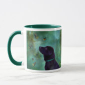 Junger Labrador u. Buttys Tasse (Links)