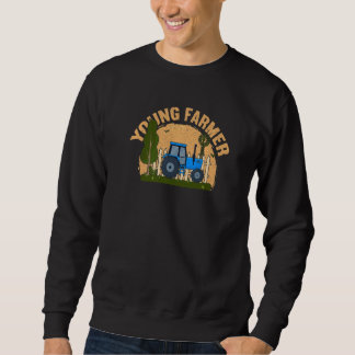 Junger Landwirt Lokaler Bauernhof Junger Landwir Sweatshirt