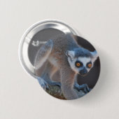 Junger Lemur-Knopf Button (Vorne & Hinten)