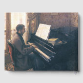 Junger Mann am Klavier von Caillebotte Gästebuch (Rückseite)