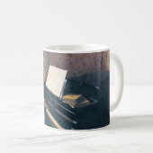 Junger Mann am Klavier von Caillebotte Kaffeetasse (VorderseiteRechts)