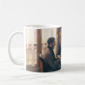 Junger Mann am Klavier von Caillebotte Kaffeetasse (Links)